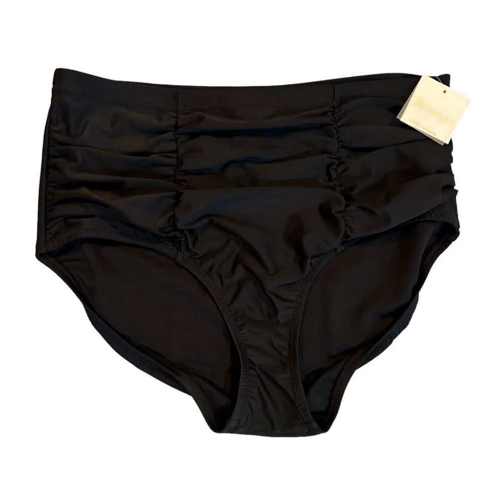 Raisins Curve Womens Plus Size 18W Black‎ Marrakesh Costa Bikini Bottoms NWT
